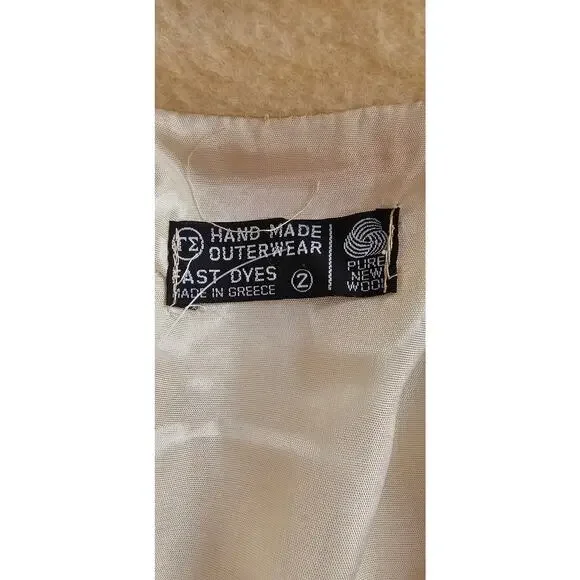 Handmade‎ Greek Vintage Wool Floral Embroidered Exquisite Cardigan Sweater Small - Picture 11 of 12